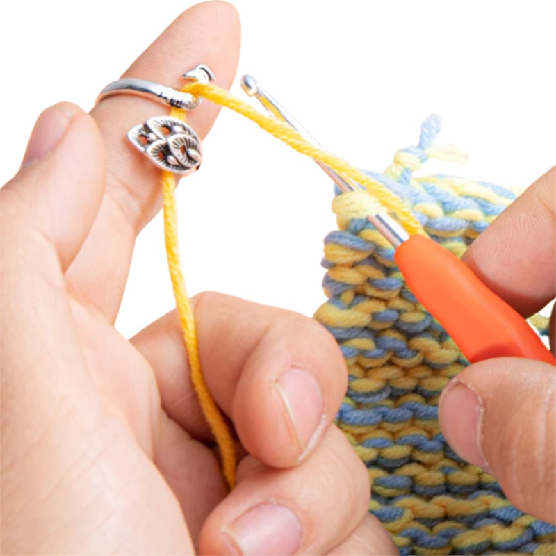 Crochet Companions® Adjustable Knitting and Crochet Yarn Guide Ring –  CrochetCompanions